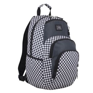 Black & White Checkered Women's Backpack - Stylish Everyday Carry